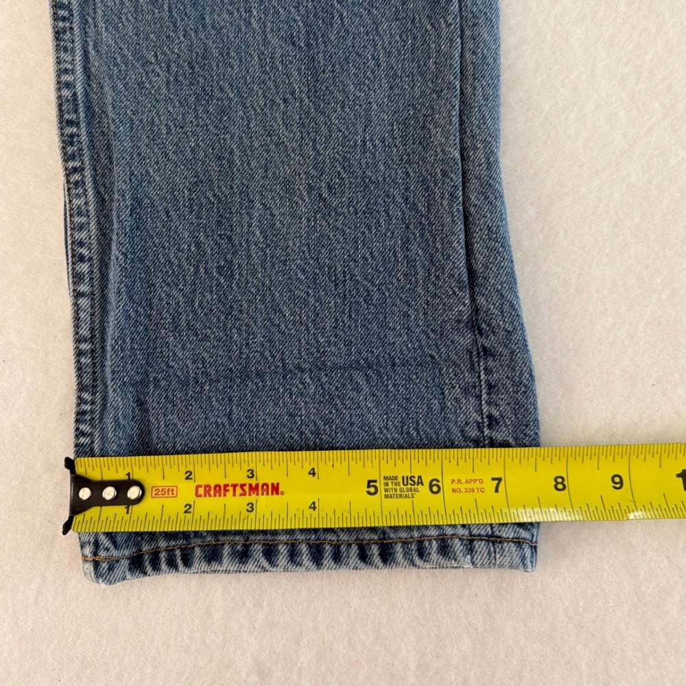 Helmut Lang Mens Blue Straight Leg Button Fly Denim Jeans Made in Italy Size 33 - Picture 9 of 10
